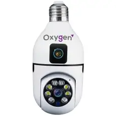 Oxygen Dual Lens Ip Bulb Cc Camera 4MP